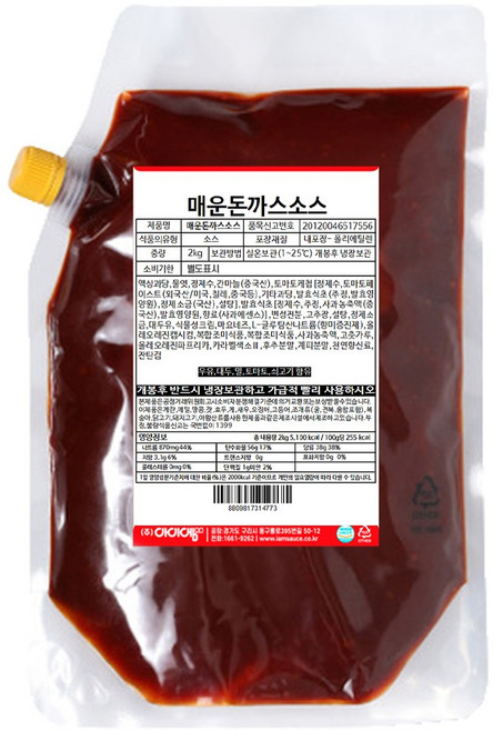 아이엠소스 매운돈까스소스, 1개, 2kg