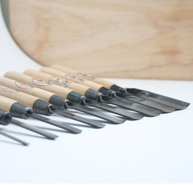 [천비] 조금 둥근칼(아사도 2.3t 고탄소합금강 접쇠구조), 3mm