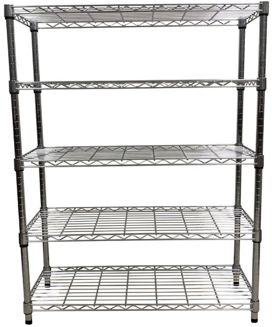 【菁炭元素】35X90X120CM 五層收納式鐵力士架 波浪架, 1個, 無輪