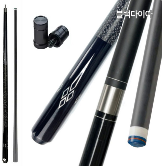 오닉스 당구 큐대 풀카본 상대 개인큐 큐케이스 초크 장갑 큐팁 세트 3쿠션 4구 고급형, 1세트, 블랙다이아