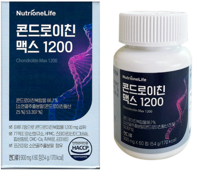 뉴트리원 콘드로이친 맥스 1200, 60정, 2개