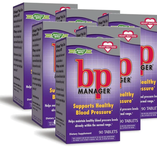 네이처스웨이 블러드 프레셔 매니저 Nature's Way BP Manager, 6개, 90정 - 쿠팡