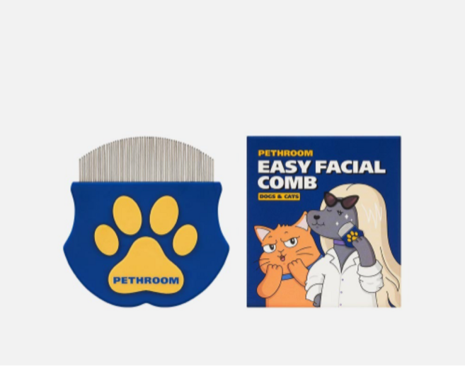 페스룸 이지 페이셜 둥근빗, 블루, 1개