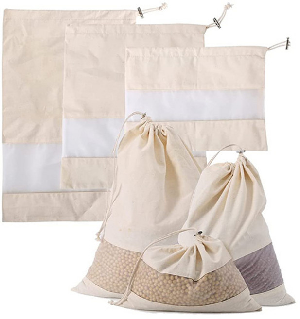 양파망 메쉬 에코 야채주머니 다용도망 3종세트, 1세트, 투명창 잡곡주머니