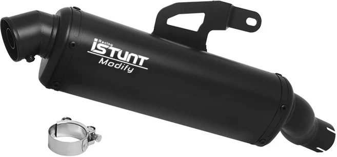 TRIUMPH Scrambler400X 스크램블러 400X 2024 오토바이 배기 시스템 탈출 블랙 머플러가있는 중간 링크 파, 02 Type D