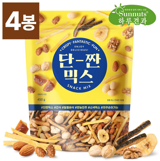단짠믹스 스낵, 450g, 4개