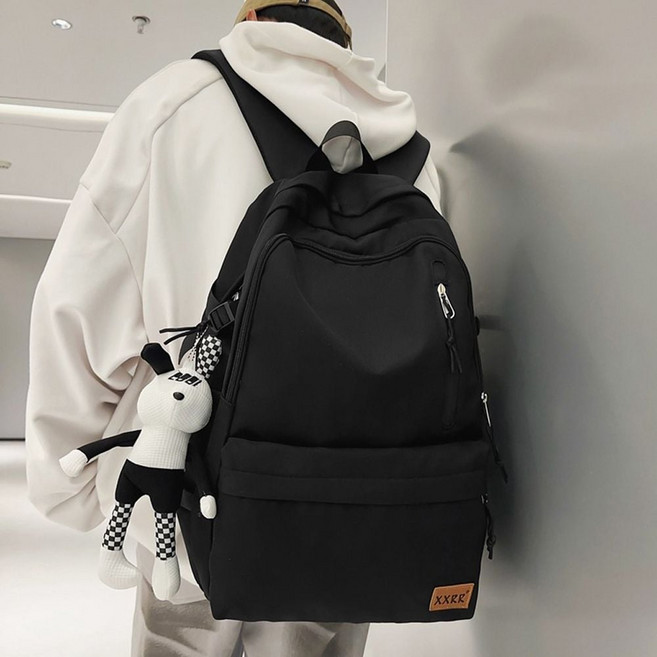 HOOT 데이트립 캐주얼백팩 캐리어결합 여행 출근 가방 블랙