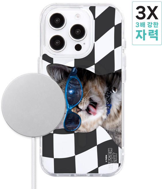 아이폰14프로 전용 강력한 메가 맥세이프 디자인 투명케이스