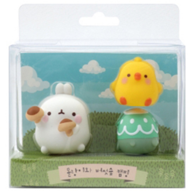 스위트슬라임 몰랑이와 버섯숲 캠핑 피규어세트 캐릭터 피규어, 1세트