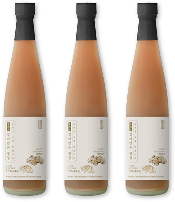 청숨 생강청 진액 생강라떼, 3개, 500ml