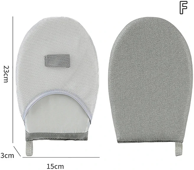 빨수있는 다림질 보드 미니 Anti-scald 장갑 철 커버 의류 용 내열성 얼룩 방지, 04 F