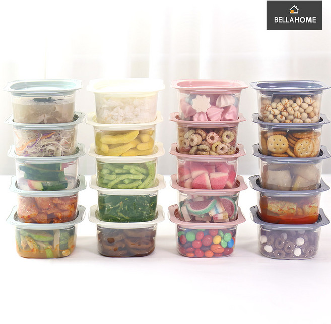 벨라로사 집밥 전자레인지 용기 20p 세트, 1세트, 핑크 5p + 그린 5p + 블루 5p + 오렌지 5p