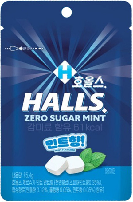 호올스 제로슈가 민트향 15.4g, 5개