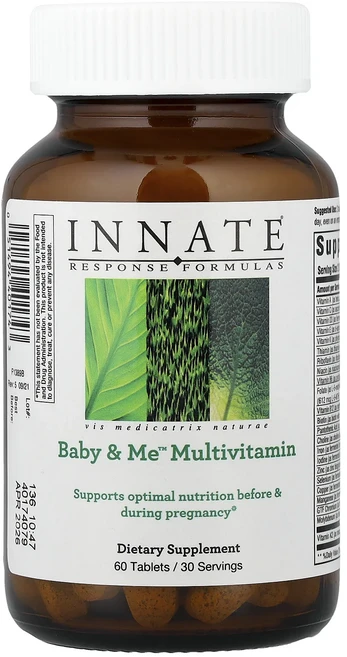 Innate Response Formulas Baby & Me 종합비타민 60정, InnateResponseFormulasBabyMe종합, 1개 - 쿠팡