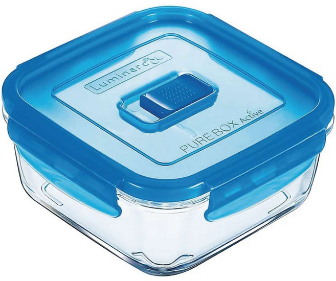 Luminarc 樂美雅 Pure Box 純淨正方保鮮盒 - 安全玻璃保鮮盒 冰箱收納好幫手, 1個