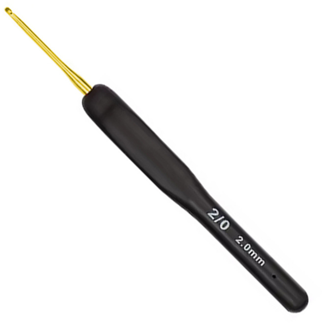 오키도키 고급형 블랙 실리콘 코바늘, 1개