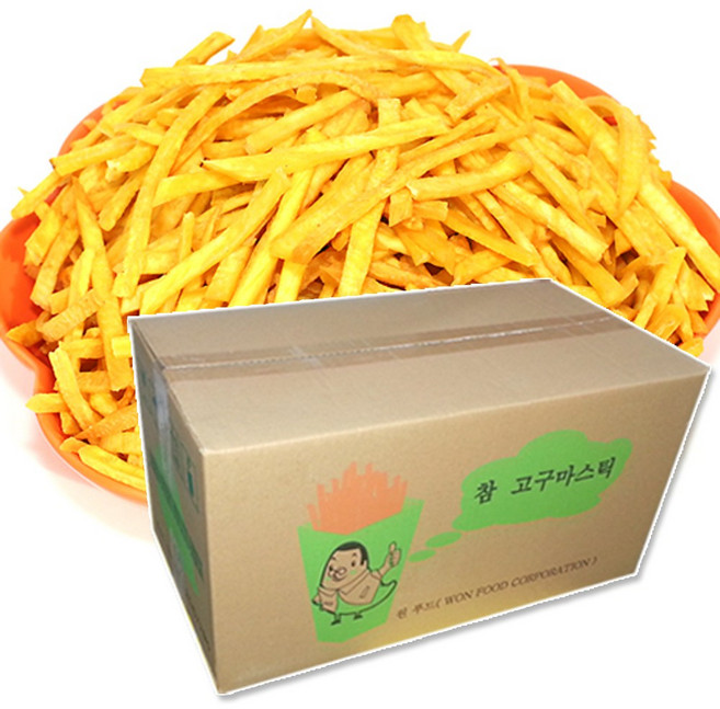 [가온푸드] 노래방 업소용 고구마스틱 (대용량), 1박스, 5kg