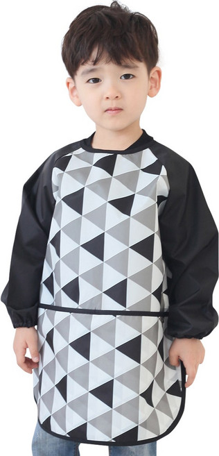 아동 미술가운 / 방수앞치마, 블랙삼각