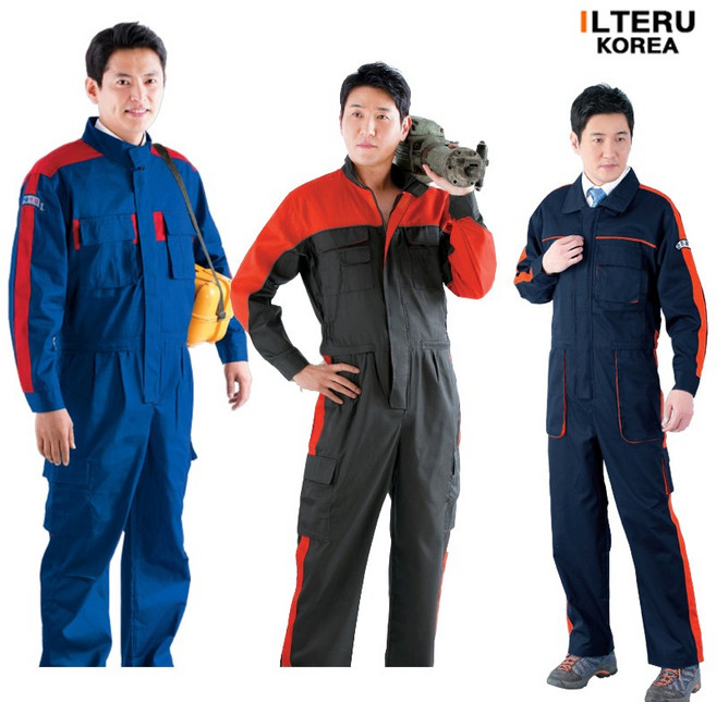 일터루 춘추 스즈끼 정비복 3종 모음 봄 여름 가을 일체형 점프수트 우주복, ITZ-931(그레이), 1개