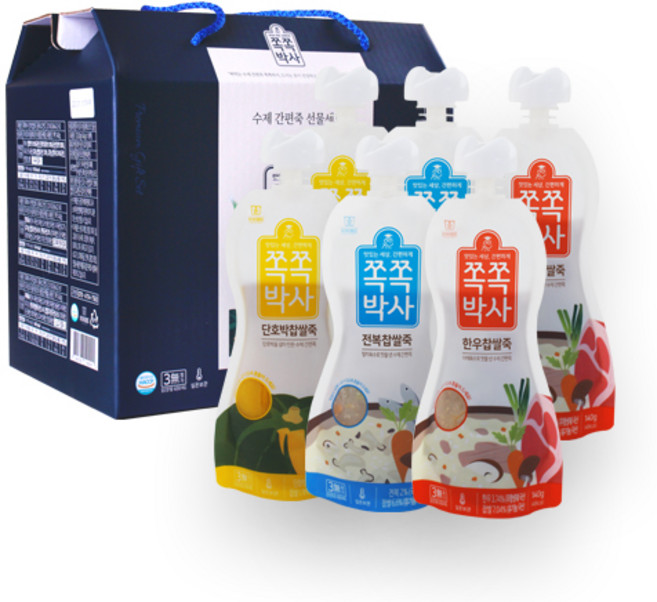 쪽쪽박사 간편죽 선물세트, 1세트, 140g