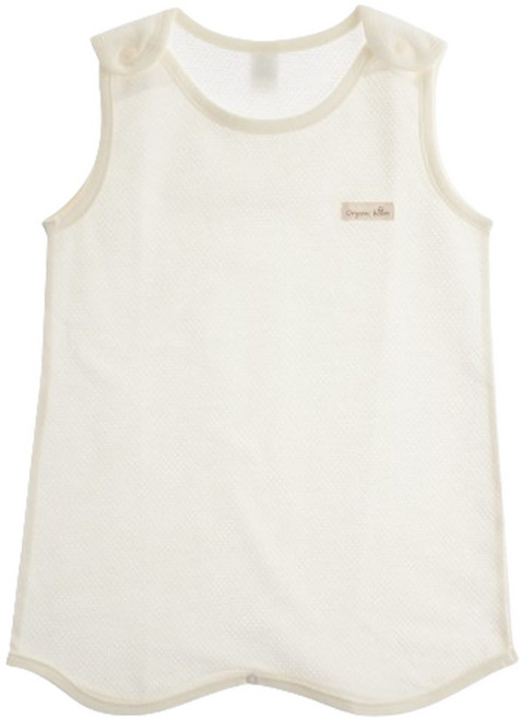 오가닉붐 유아용 통기성 매쉬 자카드 여름 수면 조끼