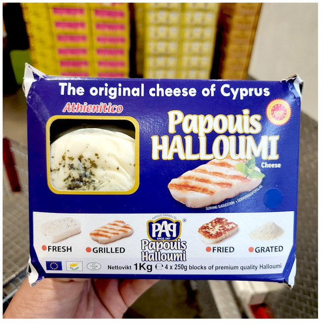 코스트코 할루미 치즈 1000g 구워먹는 치즈 아이스박스 발송, 4개