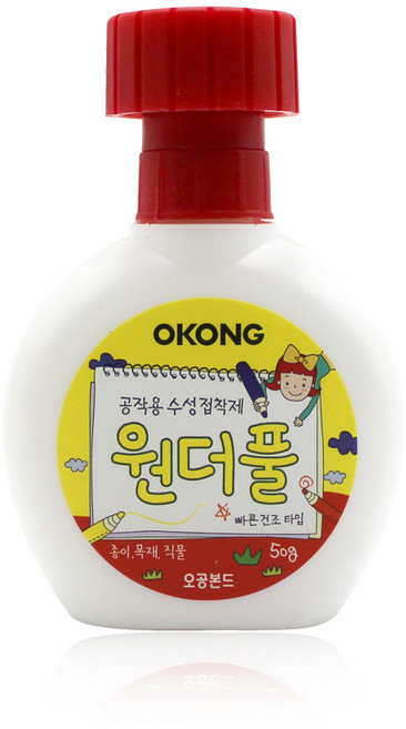 원더풀 (10EA) 무독이 무독성 접착제 목공풀, 10개