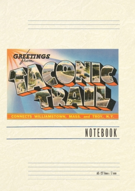 (영문도서) Vintage Lined Notebook Greetings from Taconic Trail Paperback, Found Image Press, English, 9798385422432