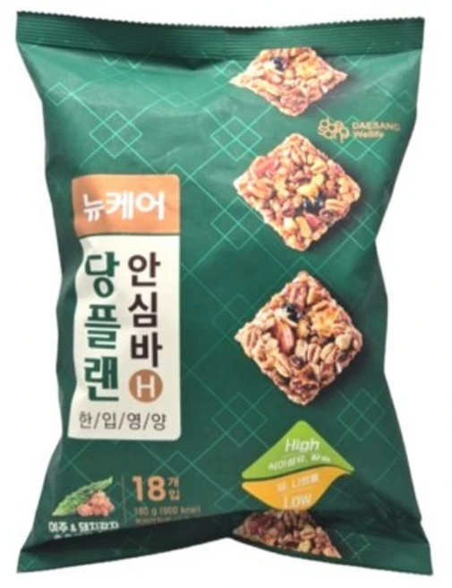 뉴케어 당플랜 안심바 10g x 18개입 영양간식, 18개 - 쿠팡