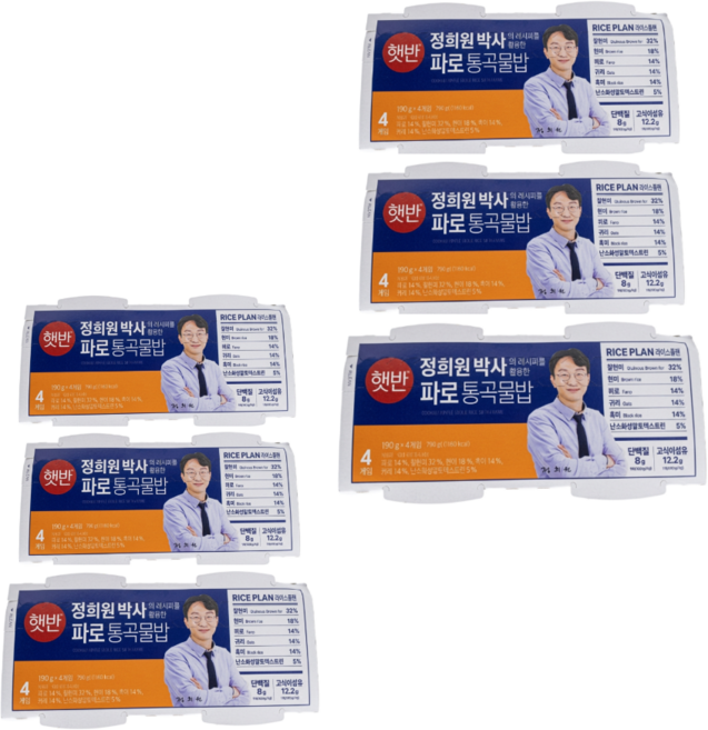 햇반 라이스플랜 파로통곡물밥, 190g, 24개