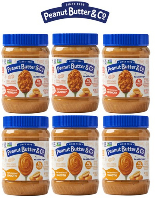 피넛버터앤코 올드패션드 크런치 3개+올드패션드 스무스 3개, 없음, 1개