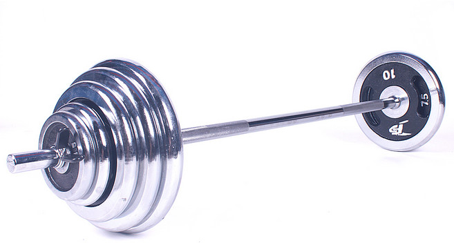 포스스포츠 크롬바 역기봉 바벨봉 아령봉 덤벨봉, 크롬실버 (소봉)길이:130cm x 굵기:28mm, 1개, 6.2kg