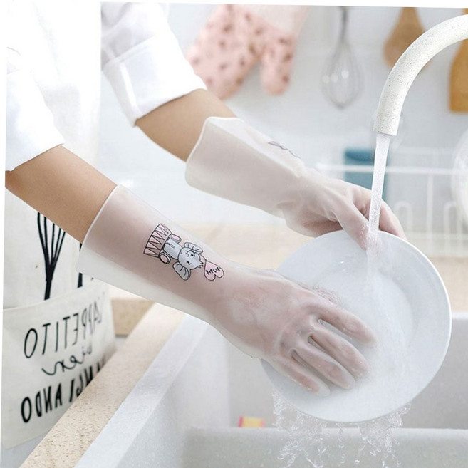 손목긴 니트릴장갑 5종세트 일회용 글러브 설거지, L, L, 1개