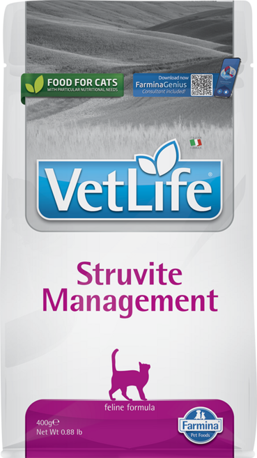 VetLife 法米納 Struvite Management 貓咪泌尿道結石管理配方 400g, 1個