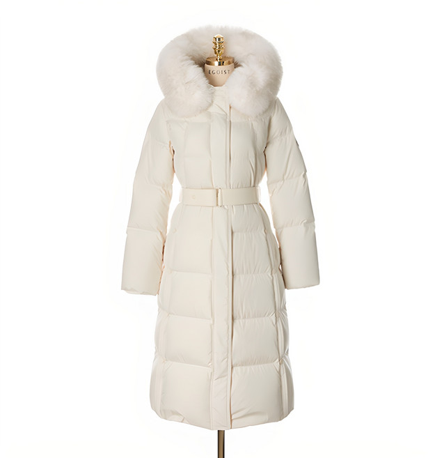 에고이스트 여성용 시그니쳐 페미닌 벨티드 롱 다운 EQ4TD301