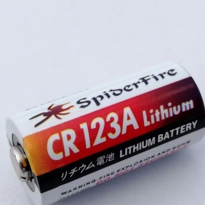 圓仔 CR123A 一次性電池 (3V 不可充電) 適用於戰術手電筒、槍燈、瞄具、內紅點、雷射和相機, 1個