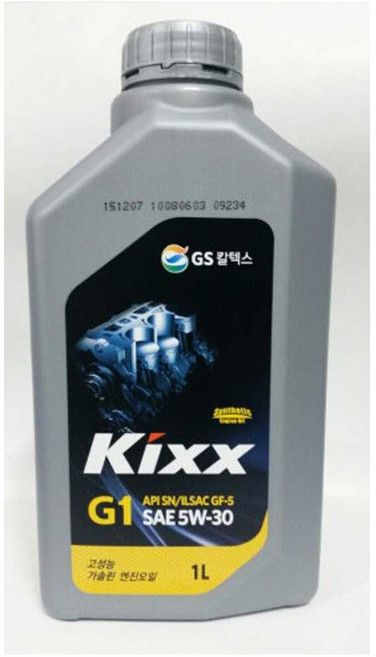 Kixx G1 5W30 1L 고급 가솔린 합성 엔진오일, Kixx G1 SP 5W-30 1L, 1개