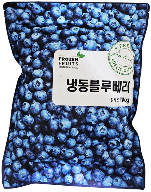이안 칠레산 냉동 블루베리 3kg (1kgX3개), 3개