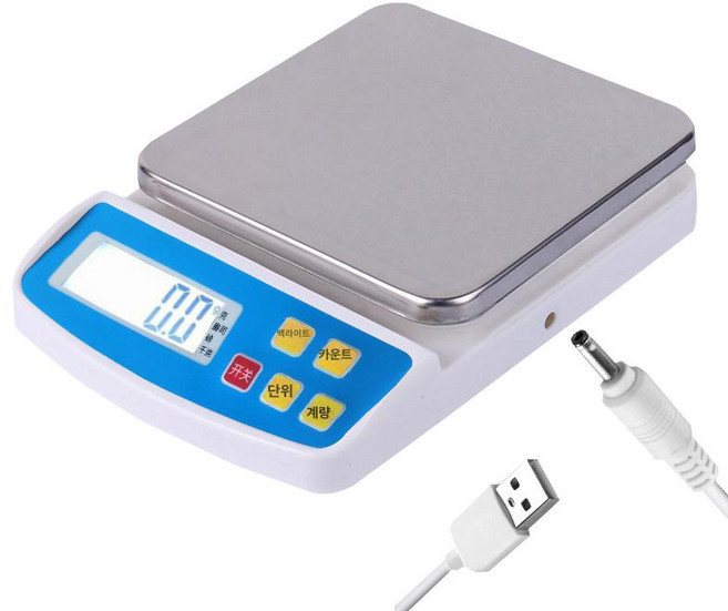 업소용 전자저울 디지털 고정밀 실험실 스케일, 기본 모델명/품번, 충전식 5kg 1g 볼 포함, 1kg
