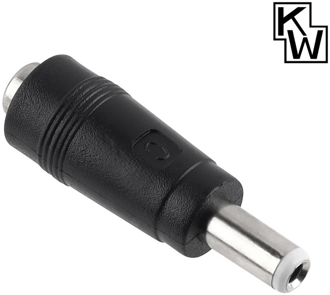 DC 어댑터 변환 잭 5.5x2.1 to 5.5x2.5mm KW-DC5525, 1개