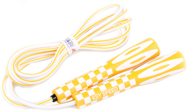김수열줄넘기 롱키명품 줄넘기 KC-1130, 옐로우