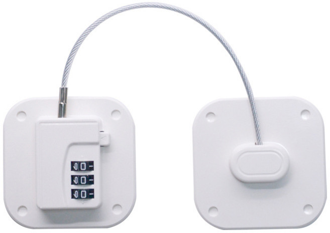 안심가 다용도 도난 열림방지 부착형 냉장고 자물쇠 시건장치, 1개