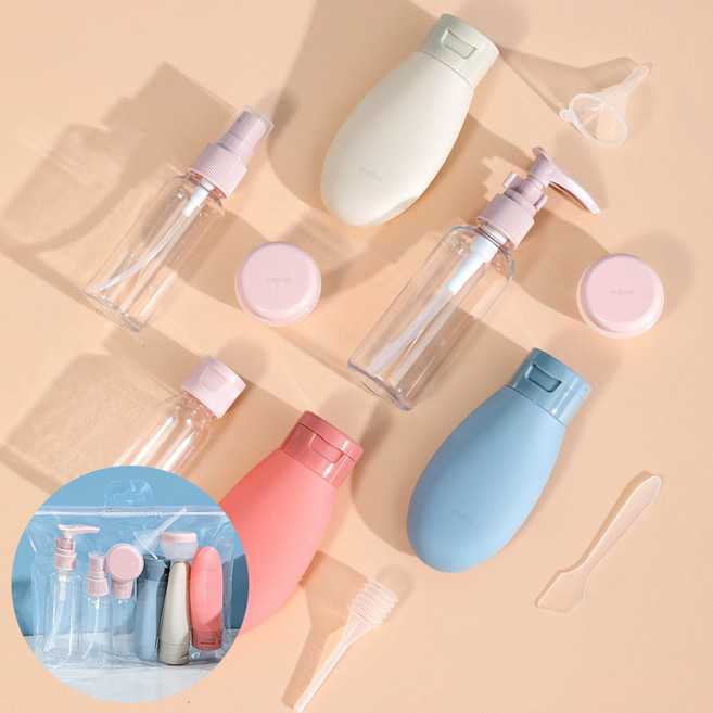 앙플러스 올인원 트래블보틀 여행용 공병, 1개