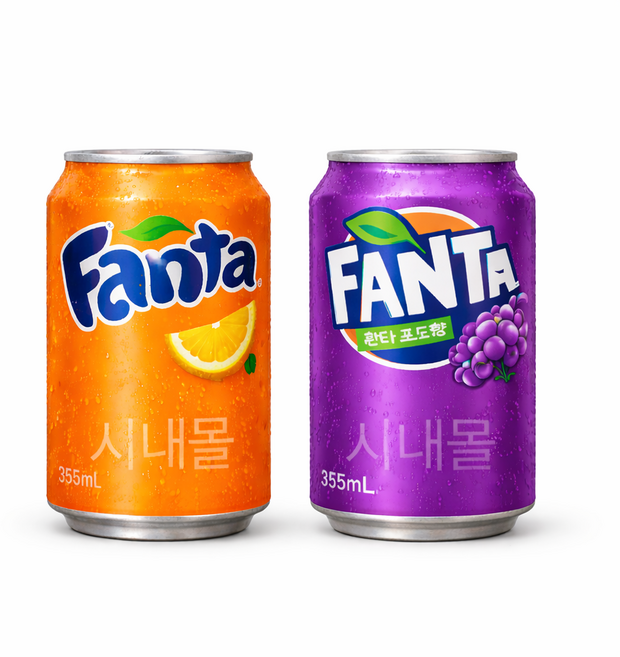 환타 업소용 오렌지12 + 포도12 반반 세트 뚱캔, 24개, 355L
