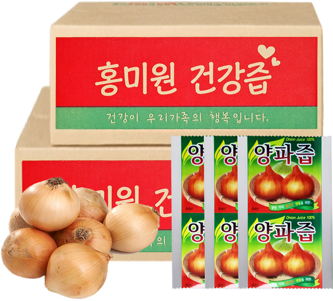[홍미원] 순수 양파즙 (무안양파로 뿌리와 껍질까지 진하게 달임), 100개, 100ml