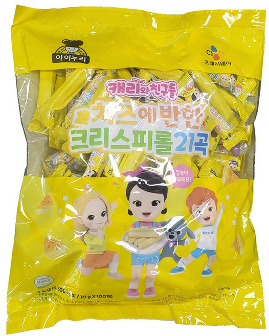 아이누리 치즈에 반한 크리스피롤 21곡, 1개, 1kg