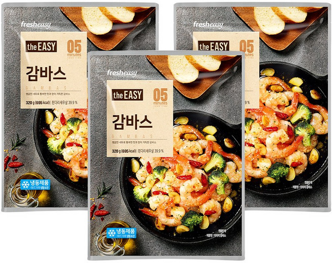 [프레시지] 더이지 감바스 320g (냉동), 3개