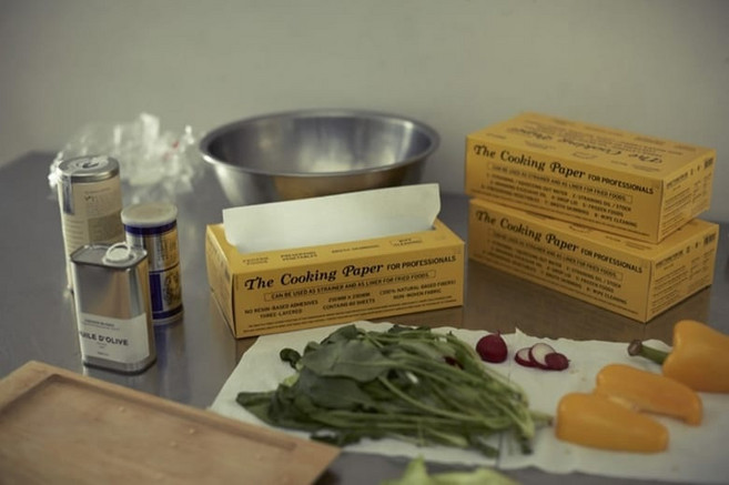 일본제 THE 더 쿠킹 페이퍼 천연섬유 요리용 부직포 60매, 1개