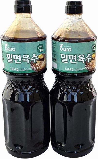 바로 10배희석 밀면육수 부산밀면 냉면 육수 소스 장국, 2개, 2.35kg