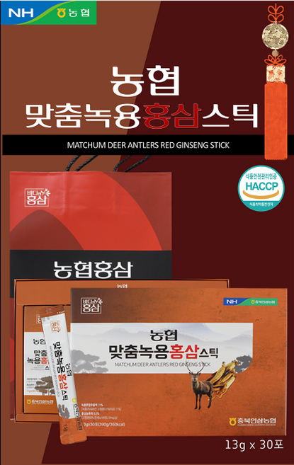 농협 홍삼스틱, 1개, 390g